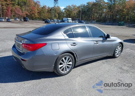 2014 Infiniti Q50 Premium z USA, uszkodzony, nr VIN JN1BV7AP4EM693012